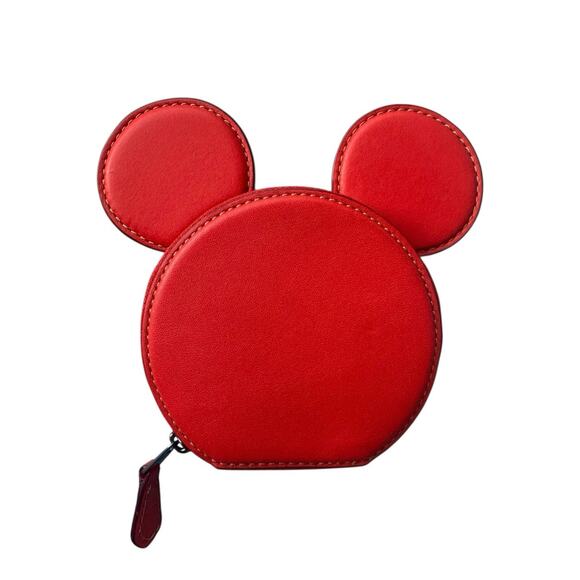 Coach X Disney Mickey Mouse EAR Coin Case Wallet - Picture 1 of 6